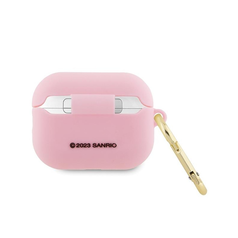 Etui Hello Kitty Silicone 3D Kitty Head na AirPods Pro 2 (2022/ 2023) - różowe