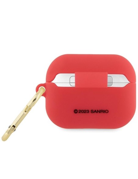Etui Hello Kitty Silicone 3D Kitty Head na AirPods Pro - fuksjowe Etui Hello Kitty Silicone 3D Kitty Head na AirPods Pro - fuksjowe