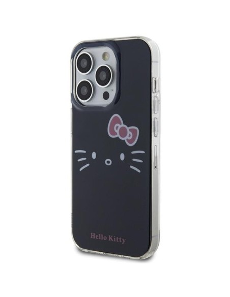 Etui Hello Kitty IML Kitty Face na iPhone 13 Pro Max - czarne Etui Hello Kitty IML Kitty Face na iPhone 13 Pro Max - czarne