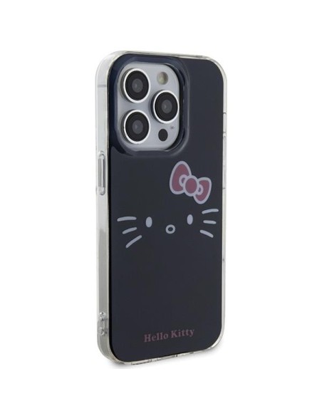Etui Hello Kitty IML Kitty Face na iPhone 13 Pro Max - czarne Etui Hello Kitty IML Kitty Face na iPhone 13 Pro Max - czarne