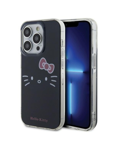 Etui Hello Kitty IML Kitty Face na iPhone 14 Pro - czarne