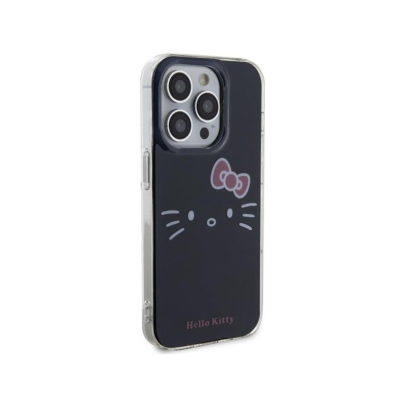 Etui Hello Kitty IML Kitty Face na iPhone 14 Pro - czarne