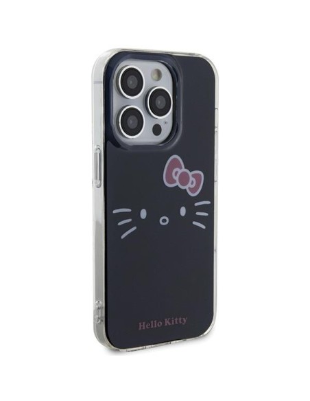 Etui Hello Kitty IML Kitty Face na iPhone 14 Pro - czarne