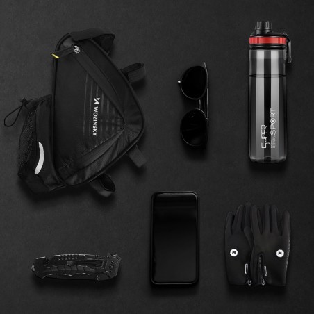 Dviračio krepšys po rėmu 1,5l juodas