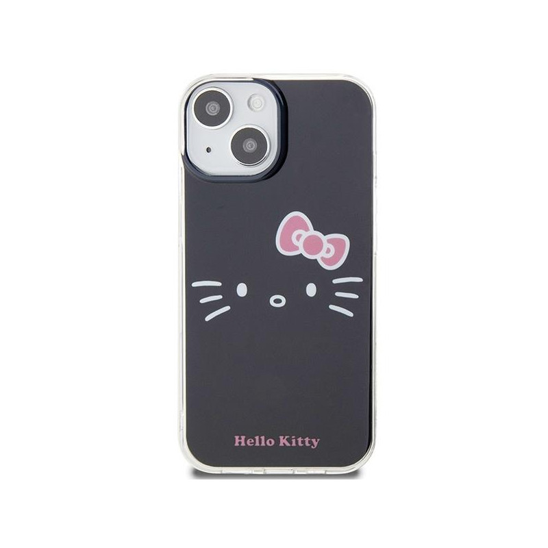 Etui Hello Kitty IML Kitty Face na iPhone 15 - czarne
