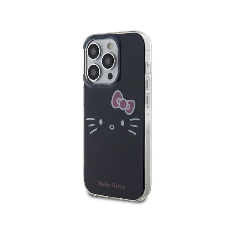 Etui Hello Kitty IML Kitty Face na iPhone 15 Pro Max - czarne