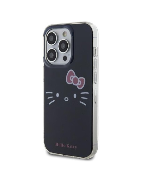Etui Hello Kitty IML Kitty Face na iPhone 15 Pro Max - czarne