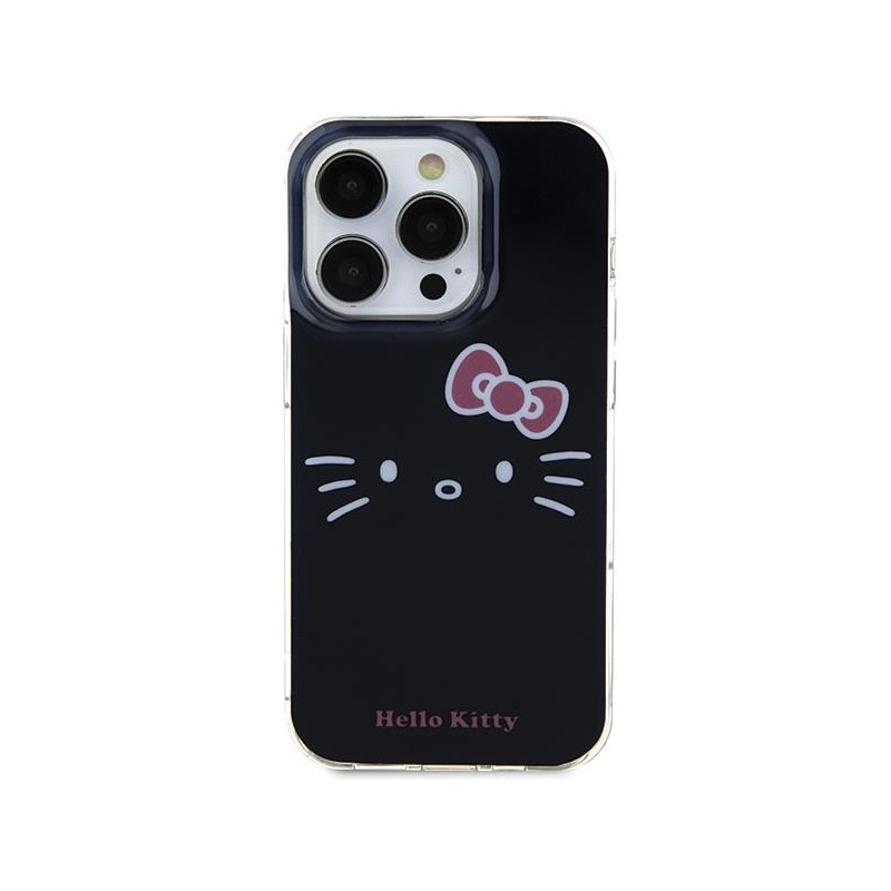 Etui Hello Kitty IML Kitty Face na iPhone 15 Pro Max - czarne