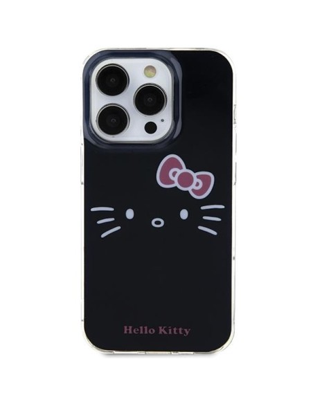 Etui Hello Kitty IML Kitty Face na iPhone 15 Pro Max - czarne