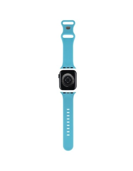 Pasek Hello Kitty Silicone Kitty Head na Apple Watch 38/ 40/ 41mm - niebieski Pasek Hello Kitty Silicone Kitty Head na Apple Watch 38/ 40/ 41mm - niebieski