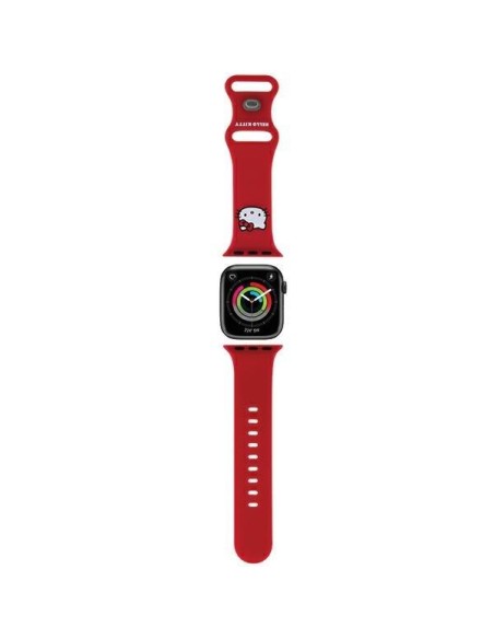 Pasek Hello Kitty Silicone Kitty Head na Apple Watch 38/ 40/ 41mm - czerwony Pasek Hello Kitty Silicone Kitty Head na Apple Watch 38/ 40/ 41mm - czerwony