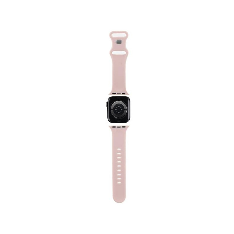 Pasek Hello Kitty Silicone Tags Graffiti na Apple Watch 38/ 40/ 41mm - różowy