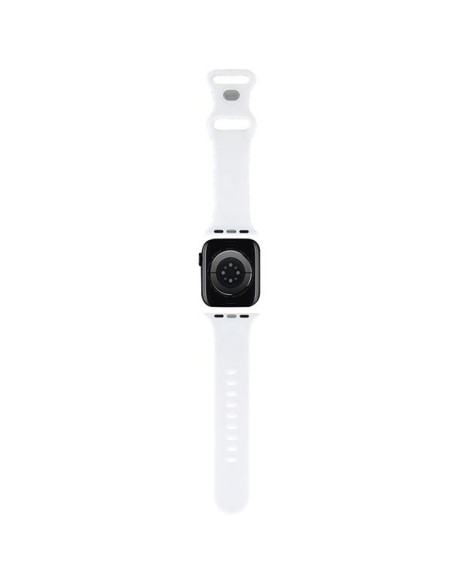Pasek Hello Kitty Silicone Heads & Stripes na Apple Watch 38/ 40/ 41mm - czarny Pasek Hello Kitty Silicone Heads & Stripes na Apple Watch 38/ 40/ 41mm - czarny