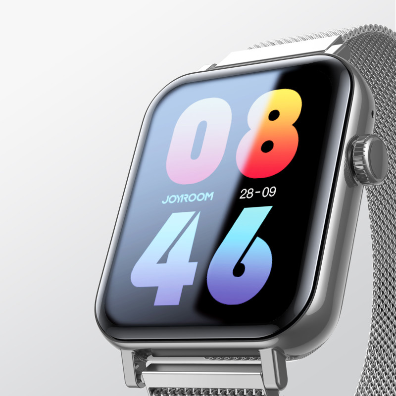 Smartwatch Joyroom JR-FT5 IP68 z funkcją odbierania połączeń - srebrny
