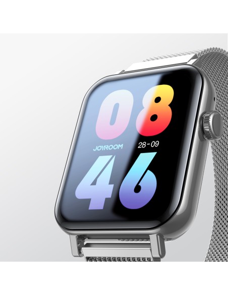 Smartwatch Joyroom JR-FT5 IP68 z funkcją odbierania połączeń - srebrny Smartwatch Joyroom JR-FT5 IP68 z funkcją odbierania połączeń - srebrny