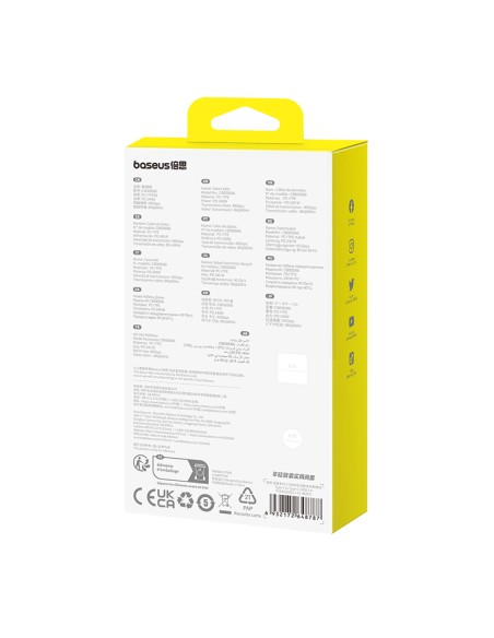 Kabel Baseus CB000068 USB-C - USB-C 240W PD 8K 60Hz 1m - biały Kabel Baseus CB000068 USB-C - USB-C 240W PD 8K 60Hz 1m - biały