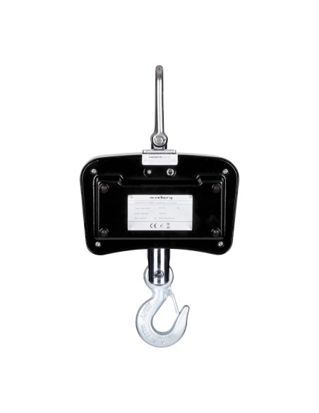 Pakabinamos kabliuko svarstyklės su nuotolinio valdymo pultu iki 1 tonos 1T LCD juodas Pakabinamos kabliuko svarstyklės su nuotolinio valdymo pultu iki 1 tonos 1T LCD juodas
