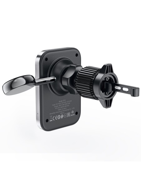 Uchwyt samochodowy Acefast D18 z ładowarką indukcyjną MagSafe / Qi + kabel USB-A USB-C - czarny Uchwyt samochodowy Acefast D18 z ładowarką indukcyjną MagSafe / Qi + kabel USB-A USB-C - czarny