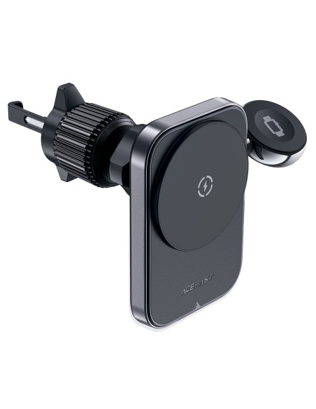 Uchwyt samochodowy Acefast D18 z ładowarką indukcyjną MagSafe / Qi + kabel USB-A USB-C - czarny Uchwyt samochodowy Acefast D18 z ładowarką indukcyjną MagSafe / Qi + kabel USB-A USB-C - czarny