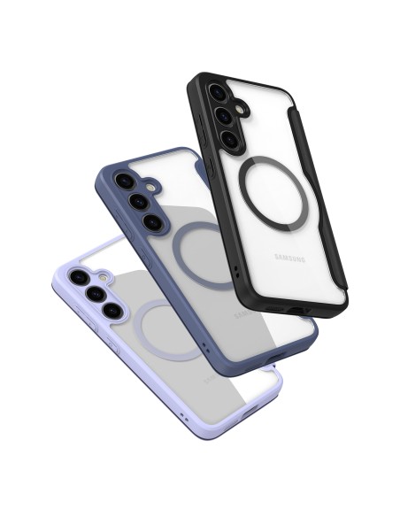 Etui Dux Ducis Skin X Pro do Samsung S24 z magnetycznym ringiem i klapką - niebieskie Etui Dux Ducis Skin X Pro do Samsung S24 z magnetycznym ringiem i klapką - niebieskie