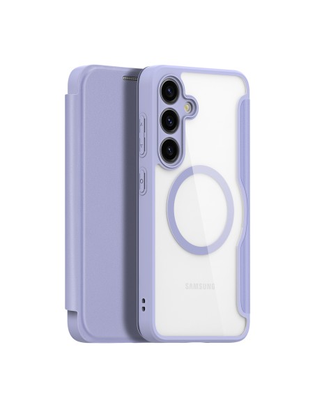 Etui Dux Ducis Skin X Pro do Samsung S24 z magnetycznym ringiem i klapką - fioletowe Etui Dux Ducis Skin X Pro do Samsung S24 z magnetycznym ringiem i klapką - fioletowe