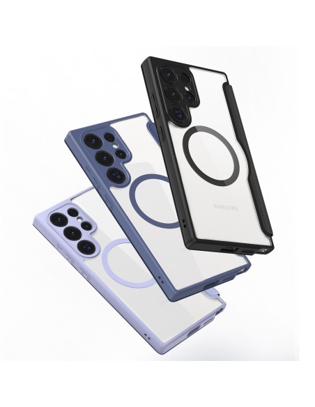 Etui Dux Ducis Skin X Pro do Samsung S24 Ultra z magnetycznym ringiem i klapką - czarne Etui Dux Ducis Skin X Pro do Samsung S24 Ultra z magnetycznym ringiem i klapką - czarne
