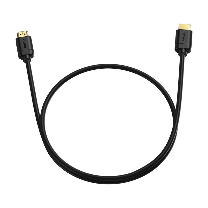 Kabelis HDMI 2.0 4K 60 Hz 3D HDR 18 Gbps 1 m juodas