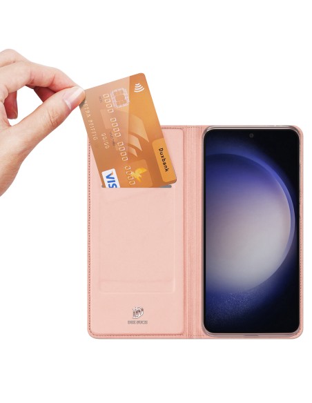 Etui Dux Ducis Skin Pro do Samsung S24 z klapką - różowe Etui Dux Ducis Skin Pro do Samsung S24 z klapką - różowe