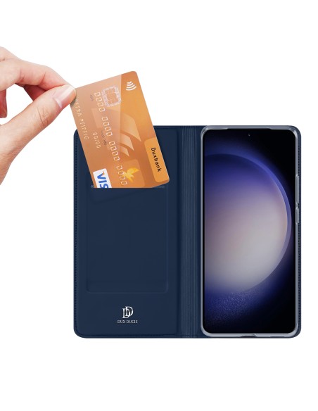 Etui Dux Ducis Skin Pro do Samsung S24+ z klapką - niebieskie Etui Dux Ducis Skin Pro do Samsung S24+ z klapką - niebieskie