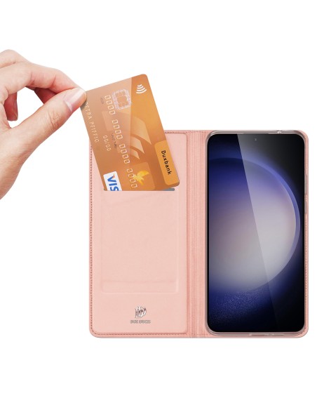 Etui Dux Ducis Skin Pro do Samsung S24+ z klapką - różowe Etui Dux Ducis Skin Pro do Samsung S24+ z klapką - różowe