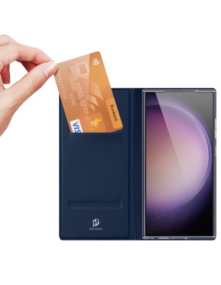 Etui Dux Ducis Skin Pro do Samsung S24 Ultra z klapką - niebieskie Etui Dux Ducis Skin Pro do Samsung S24 Ultra z klapką - niebieskie