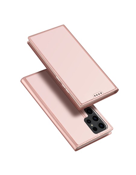Etui Dux Ducis Skin Pro do Samsung S24 Ultra z klapką - różowe Etui Dux Ducis Skin Pro do Samsung S24 Ultra z klapką - różowe