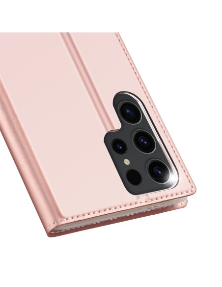 Etui Dux Ducis Skin Pro do Samsung S24 Ultra z klapką - różowe Etui Dux Ducis Skin Pro do Samsung S24 Ultra z klapką - różowe