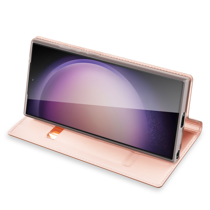Etui Dux Ducis Skin Pro do Samsung S24 Ultra z klapką - różowe