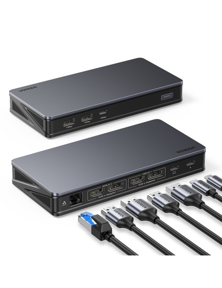 Wielofunkcyjny adapter Ugreen CM615 USB-C - szary Wielofunkcyjny adapter Ugreen CM615 USB-C - szary