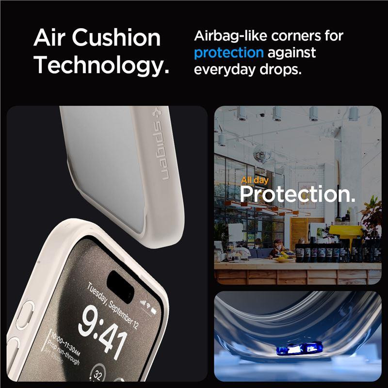 Etui Spigen Ultra Hybrid na iPhone 15 Pro - tytan naturalny Etui Spigen Ultra Hybrid na iPhone 15 Pro - tytan naturalny