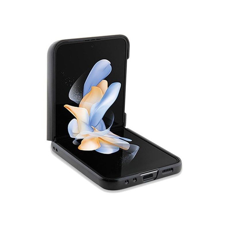 Etui BMW Leather Hot Stamp na Samsung Galaxy Z Flip 5 - czarne