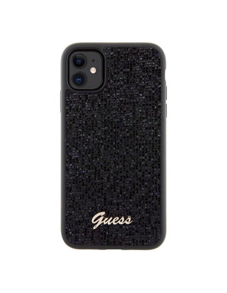 Etui Guess Disco Metal Script na iPhone 11 / Xr - czarne Etui Guess Disco Metal Script na iPhone 11 / Xr - czarne