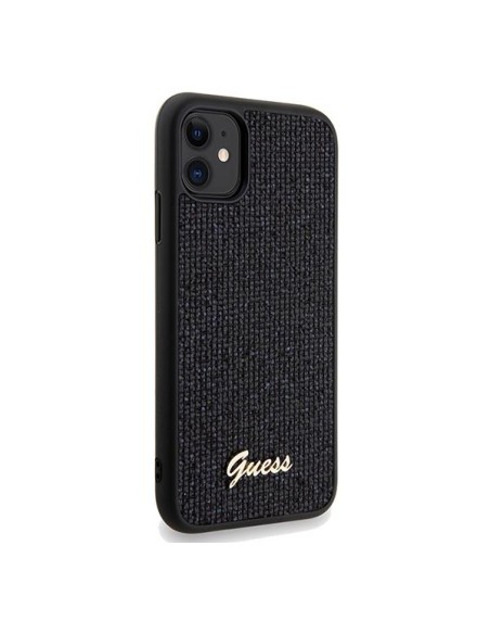 Etui Guess Disco Metal Script na iPhone 11 / Xr - czarne Etui Guess Disco Metal Script na iPhone 11 / Xr - czarne