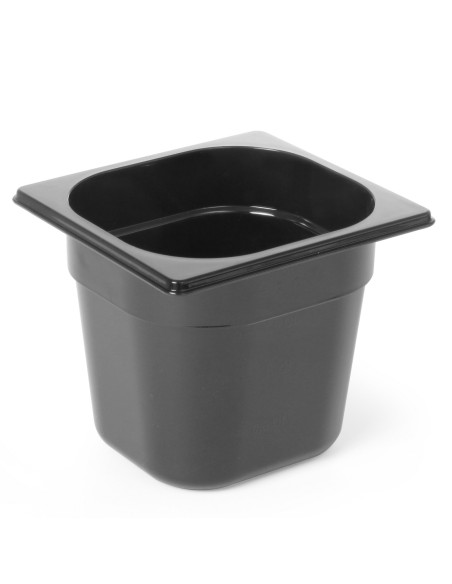 Maitinimo konteineris GN 1/6 juodas polikarbonatas 176x162x200mm 3,4L Hendi 862704