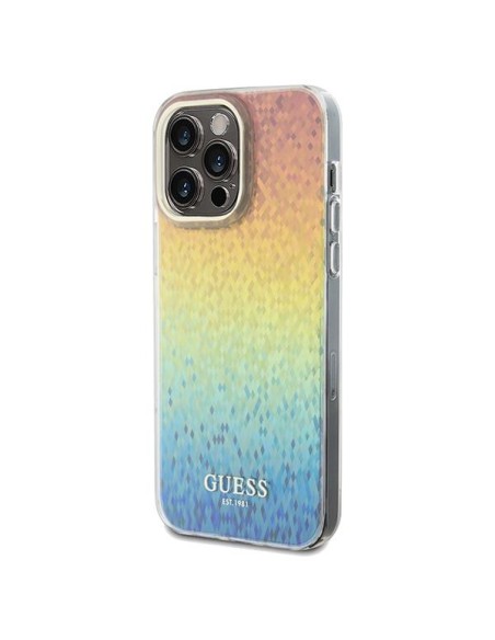 Etui Guess IML Faceted Mirror Disco Iridescent na iPhone 13 Pro / 13 - wielokolorowe Etui Guess IML Faceted Mirror Disco Iridescent na iPhone 13 Pro / 13 - wielokolorowe