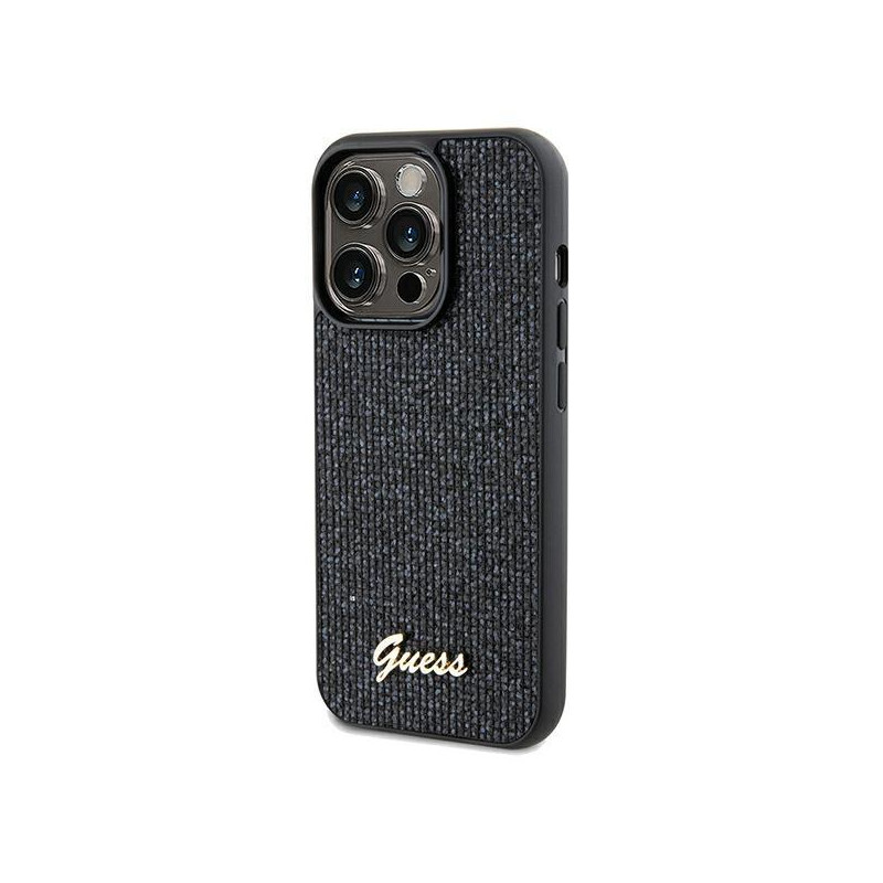 Etui Guess Disco Metal Script na iPhone 13 Pro / 13 - czarne