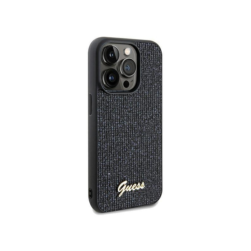 Etui Guess Disco Metal Script na iPhone 13 Pro / 13 - czarne