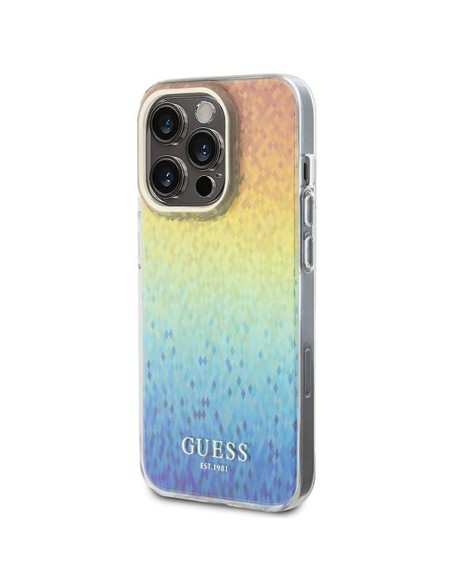Etui Guess IML Faceted Mirror Disco Iridescent na iPhone 14 Pro - wielokolorowe Etui Guess IML Faceted Mirror Disco Iridescent na iPhone 14 Pro - wielokolorowe