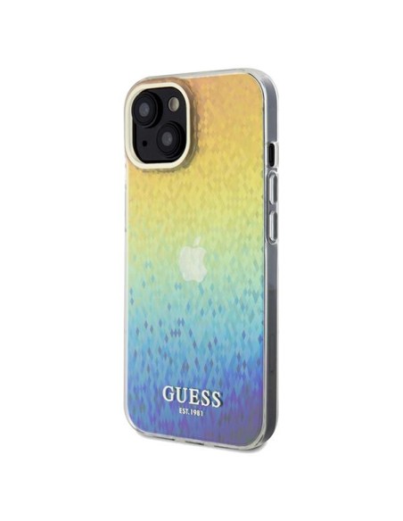 Etui Guess IML Faceted Mirror Disco Iridescent na iPhone 14 / 15 / 13 - wielokolorowe Etui Guess IML Faceted Mirror Disco Iridescent na iPhone 14 / 15 / 13 - wielokolorowe