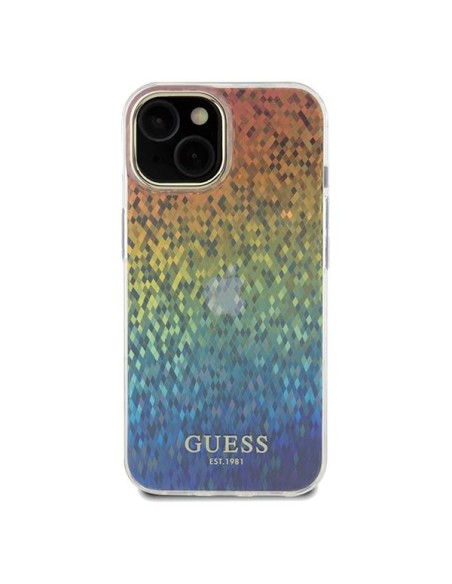 Etui Guess IML Faceted Mirror Disco Iridescent na iPhone 14 / 15 / 13 - wielokolorowe Etui Guess IML Faceted Mirror Disco Iridescent na iPhone 14 / 15 / 13 - wielokolorowe