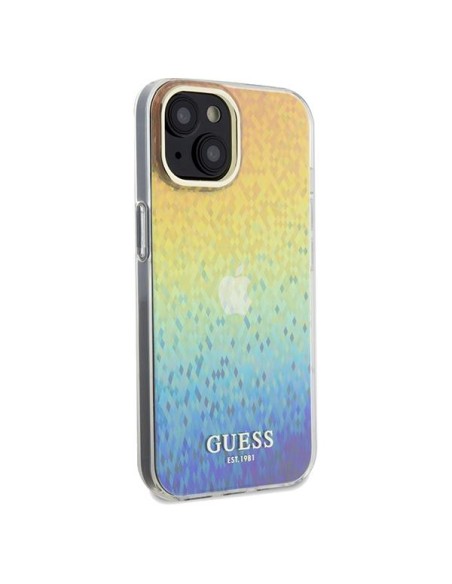 Etui Guess IML Faceted Mirror Disco Iridescent na iPhone 14 / 15 / 13 - wielokolorowe Etui Guess IML Faceted Mirror Disco Iridescent na iPhone 14 / 15 / 13 - wielokolorowe