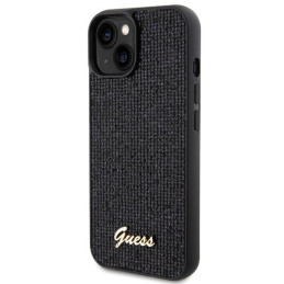 Etui Guess Disco Metal Script na iPhone 14 / 15 / 13 - czarne