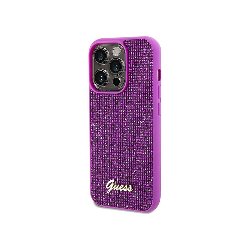 Etui Guess Disco Metal Script na iPhone 14 Pro Max - fuksjowe