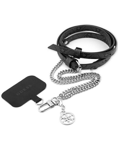 Pasek do telefonu Guess 4G Chain CBDY Strap - czarny Pasek do telefonu Guess 4G Chain CBDY Strap - czarny